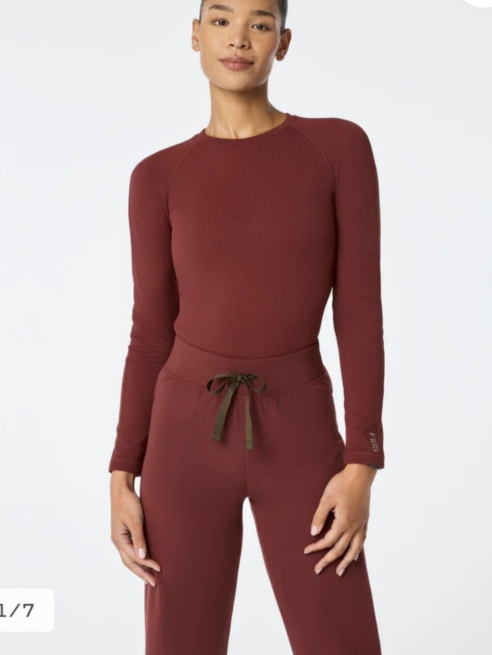 FIGS Long Sleeve Waffle Underscrub Womens Medium New With Tags